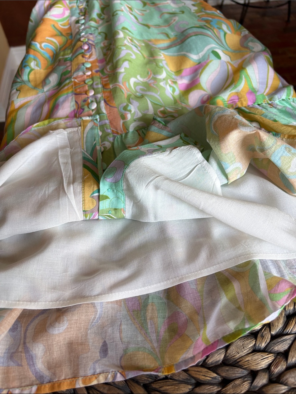 Antonio Melani Brynn pin tuck detail mock neck and tie belt waist dress size 6 - Picture 12 of 15